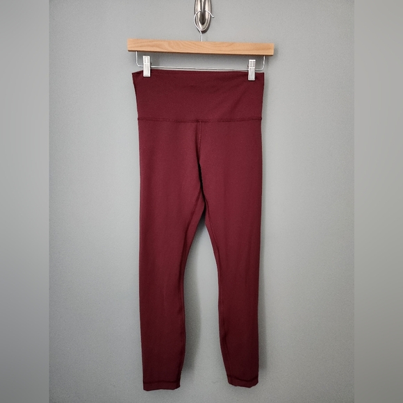 lululemon athletica Pants - Lululemon Wunder Train Leggings Maroon Size 8